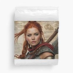 The Gaze of Red Duvet Cover