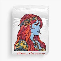 Red Sonja Graffiti Duvet Cover