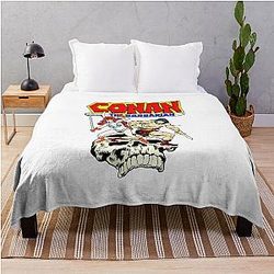 Conan and Red Sonja Throw Blanket