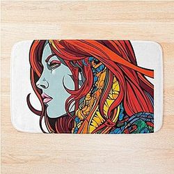 Red Sonja Graffiti Bath Mat