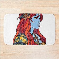 Red Sonja Graffiti Bath Mat