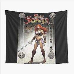 Red Sonja by Dimitrijev Kebara Tapestry