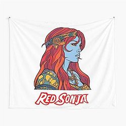 Red Sonja Graffiti Tapestry