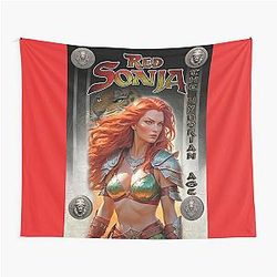 Red Sonja by Dimitrije Krajinovic Tapestry