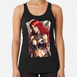 Red Sonja Racerback Tank Top