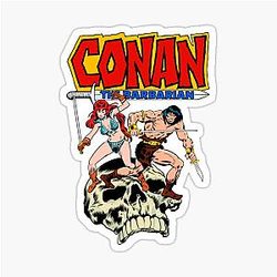 Conan the Barbarian and Red Sonja Sticker