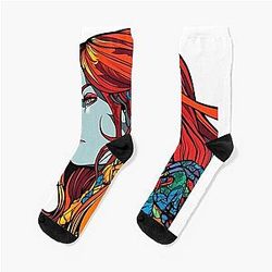Red Sonia Profile Socks