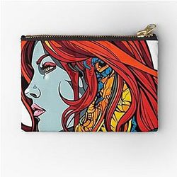Red Sonja Profile Zipper Pouch