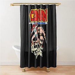 Conan the Barbarian and Red Sonja Shower Curtain