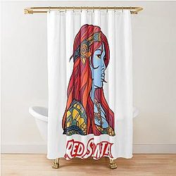 Red Sonja Graffiti Shower Curtain