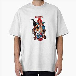 Red Sonja Warrior Queen Fantasy Comic Heroine Art Oversized T-Shirt
