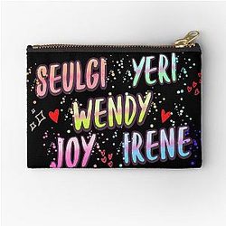 Red Velvet Zipper Pouch