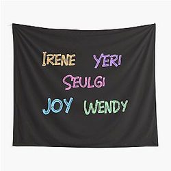 Red Velvet Name Tag Tapestry