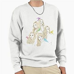 Red Velvet Ice Cream Cake Pullover Sweatshirt