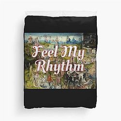 Red Velvet Garden of Earthly Delights Duvet Cover