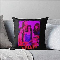 Red Velvet Kpop Group Members Korean Kpop RGB Color Design Throw Pillow