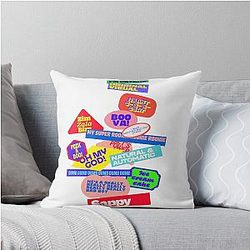 Red Velvet Songs Throw Pillow