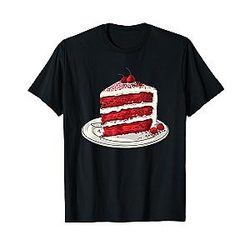 Red Velvet Cake Design T-Shirt