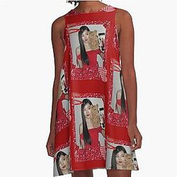 Red Velvet Seulgi A-Line Dress