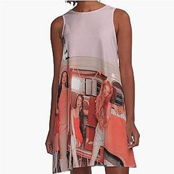 Red Velvet A-Line Dress