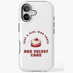 Just a Girl Who Loves Red Velvet Cake iPhone Case