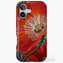 Red Velvet Poppies iPhone Case