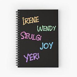 Red Velvet Spiral Notebook