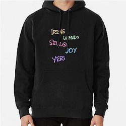 Red Name Tag Velvet Pullover Hoodie