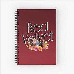 Red Velvet Spiral Notebook