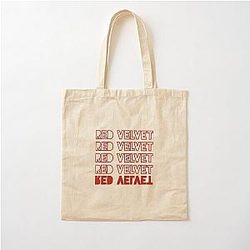 Red Velvet Cotton Tote Bag