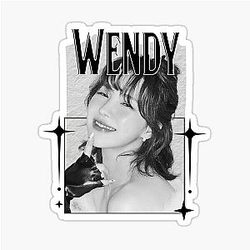 Red Velvet K-Pop Girl Art Group Portrait Irene Seulgi Yeri Scrapbook Collage Cozy Vintage Design Sticker