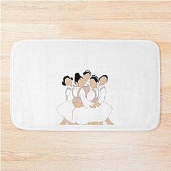 Red velvet fanart bath mat
