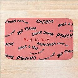 Red Velvet Kpop Russian Roulette Bath Mat