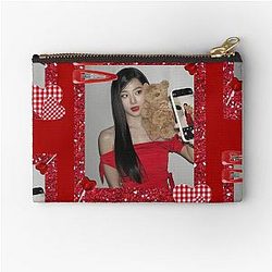 Red Velvet Seulgi aesthetic Red frame Zipper Pouch