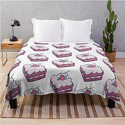 Mini Red Velvet Cake Throw Blanket