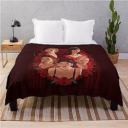 Red Velvet Throw Blanket