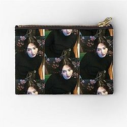Red Velvet Zipper Pouch