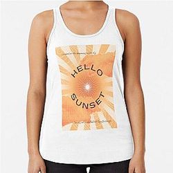 Hello Sunset Red Velvet Racerback Tank Top