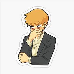 Reigen Arataka Feeling Discomfort Sticker