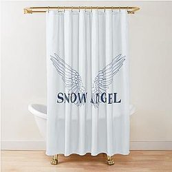 Snow Angel with Wings Renee Rapp Album Fan Art Shower Curtain