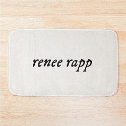 Renee Rapp - Folklore Font Inspired Minimalist Bathroom Mat