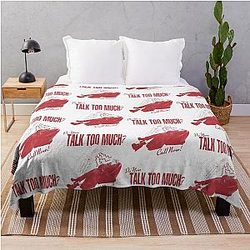 Renee Rapp Do You Talk Too Much Retro Throw Blanket