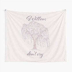 Willow Don't Cry – Renee Rapp Lyric Art Tapestry