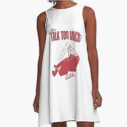 Renee Rapp Do You Talk Much Retro A-Line Dress