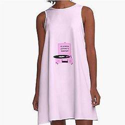 I'd Rather Be Listening to Renee Rapp A Line Dress