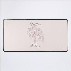Willow Won't Cry – Renee Rapp Lyric Art Desk Mat