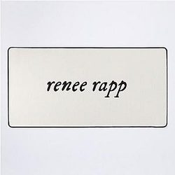 Renee Rapp - Folklore Font Inspired Minimalist Typography Desk Mat