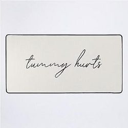 Tummy Hurts Minimalist Quote - Renee Rapp Song Desk Mat