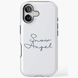 Snow Angel Renee Rapp Album Title Design iPhone Case