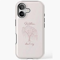 Willow Don't Cry - Renee Rapp Lyric Art iPhone Tough Case